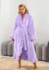 104035-8e275b.jpg Peignoir Long et chaud pour femmes, vêtements de maison, automne et hiver, velours de corail épais, décontracté, doux, solide, à lacets, vêtements de détente, 2025
