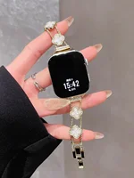 Nouveau lien de bracelet en acier inoxydable scintillant pour bracelet de montre Apple série Ultra 11/10/9/8/7/6 38mm 40mm 41mm 42mm 44mm 45mm 46mm 3