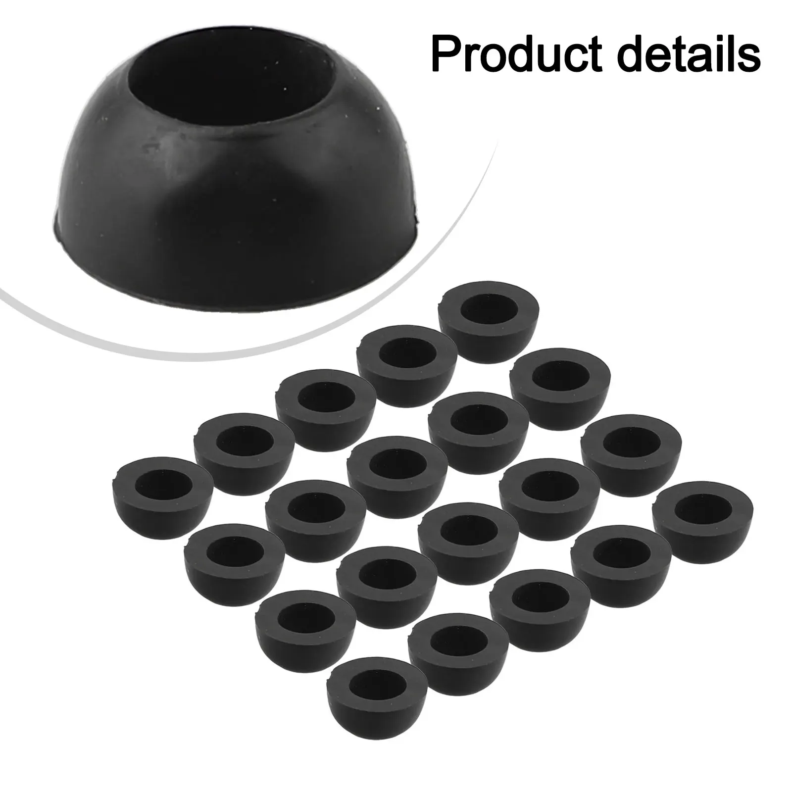 Rubber Bull Nose Rubber BBQ Bottle Gas Seal Dome Shaped O Ring Gas LPG Regulator Household Merchandises 20pcs