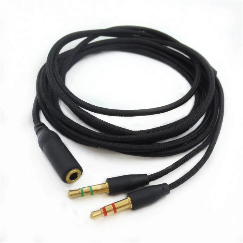 Headphone Adapter Splitter Headset Microphone Razer V2 7.1 Pro Kraken