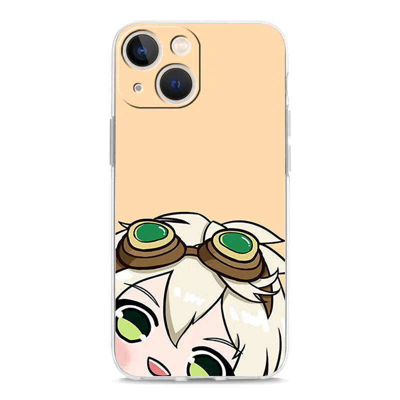 Genshin Impact Anime Cute Phone Case For iPhone 11 13 Pro Max 12 mini SE2 6 7 8 Plus XR XS Max Soft Silicon Clear Cover Coque iphone 13 pro max case clear