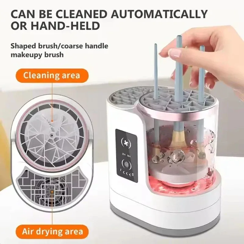 Electric Makeup Brush Cleaning Machine Beauty Tool Accessories USB Charging Makeup Brush Cleaning And Dryer Valentine's Day Gift