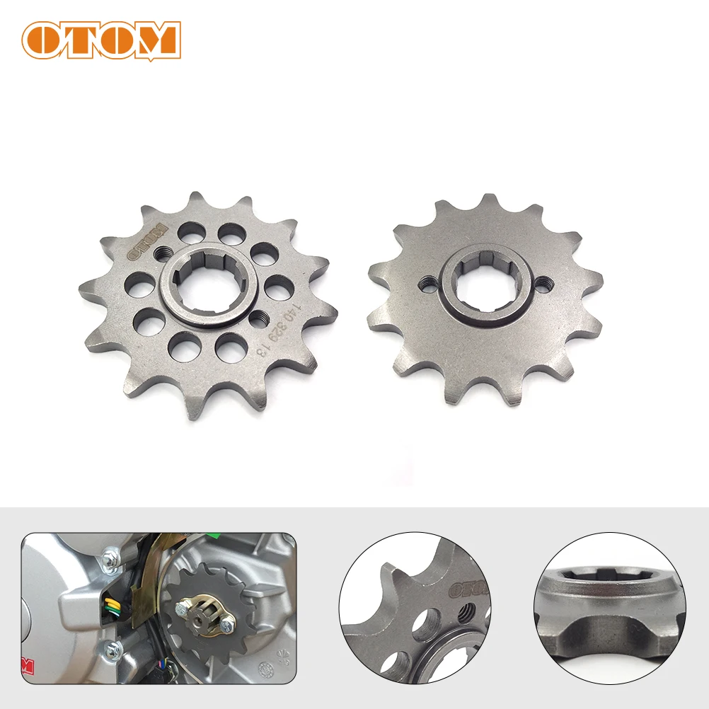 OTOM 13T Output Front Sprocket 520 Type 13 Tooth Chain Cog for ZONGSHEN ZHENGLIN CB250 Engine BIKE