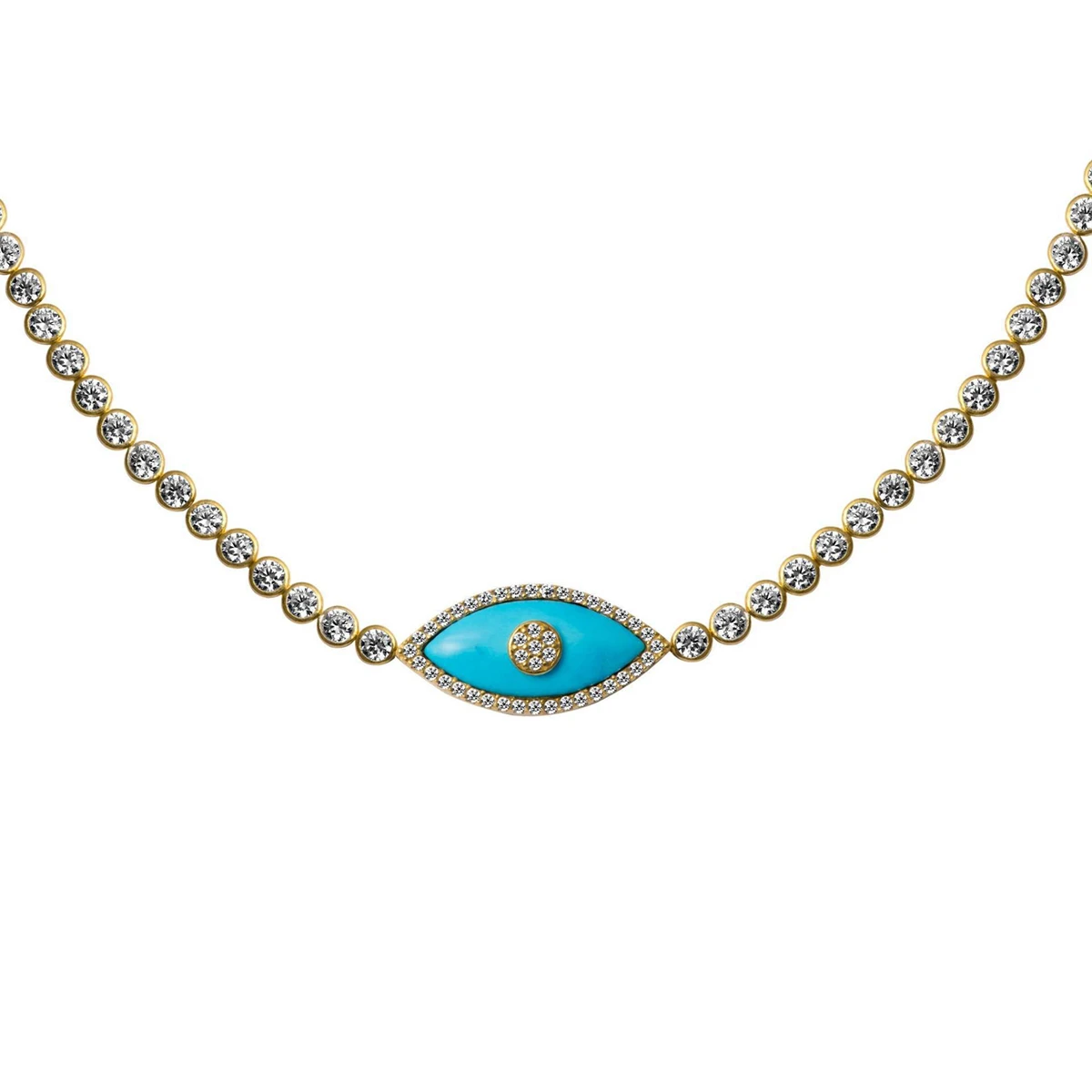 Luxe Crystal Evil Eye Layered Choker Necklace Sc6e113adc3614b698846fda691f77cc6o