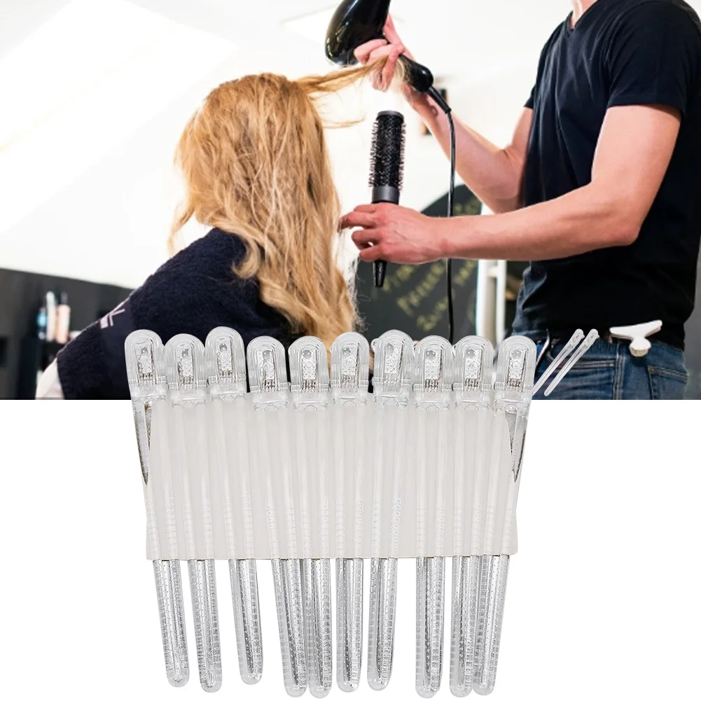 10pcs Profession Salon Stainless Hair Clips Hair Styling Tool Diy