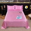 1pc Silky satin Waterproof Bed Sheet Flat Sheets Lightweight, Mattress Protector Sheet Bed Cover, Furniture Protector Covers 1