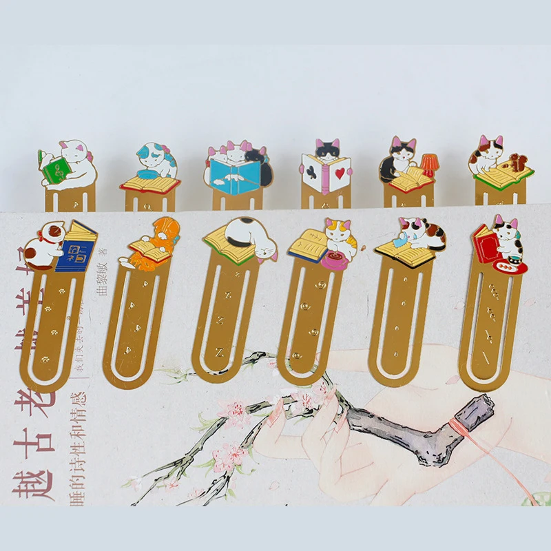 Book Marks Metal Cat Anime For Books