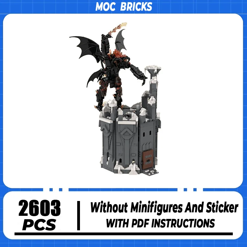 

Волшебные кольца Moc, строительные блоки, сцена фильма, башня Du Rin, модель, технология, кирпичи, сборка «сделай сам», уличный вид, игрушки, подарки