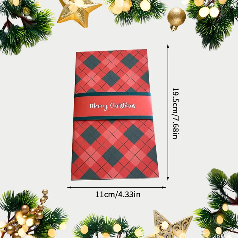 Custom-made Waterfall Gift Card Booklet for Christmas; Unique Pull-out Design for Birthdays