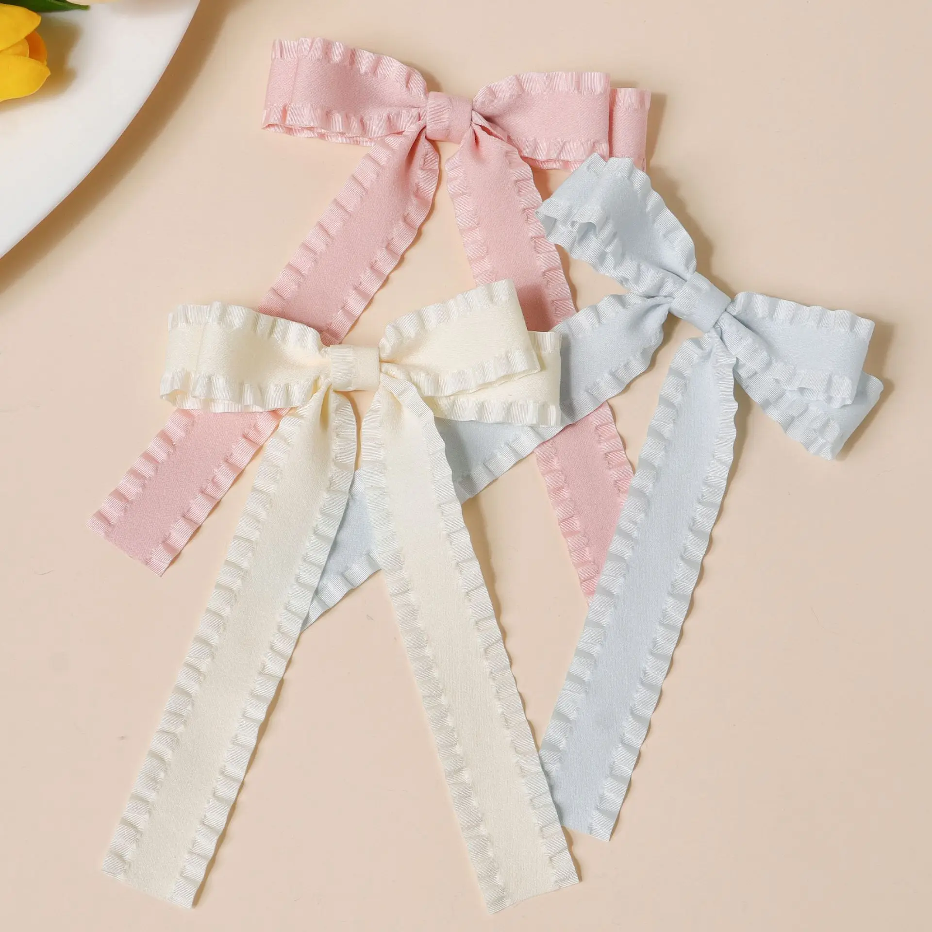 1/6 Stück Damen-Haarspangen, japanische Schleife, plissiert, Kawaii, einfach, niedlich, süß, vielseitig, hochwertiges Haar-Accessoire für Kinder – Detail 23