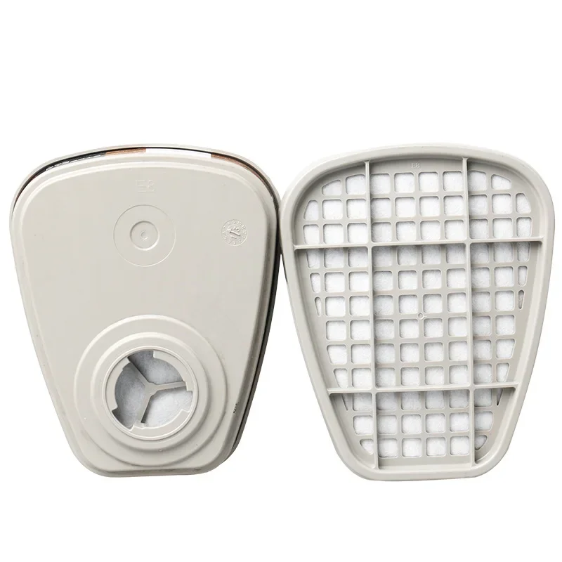 Gas Mask Dust Mask Gas Respirator Face Respirator Half Face Respirator Mask Dustproof Respirator Respirator Filter Respirator Accessory Respirator Filter Cotton Gas Mask Filter 6001 Cartridge Box 5N11 Cotton Filters Set