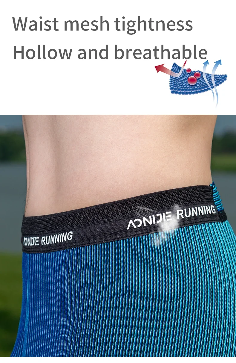 AONIJIE Tight Sports Shorts Men Quick Drying Athletic Training Running Gym Shorts Sweat Absorption Thin Breathable Sportswear