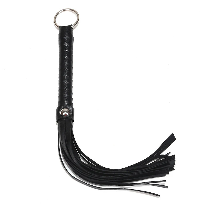 Horse Riding Whip Pu Leather Pimp Whip Racing Riding Crop Party Flogger Hand Cuffs Queen