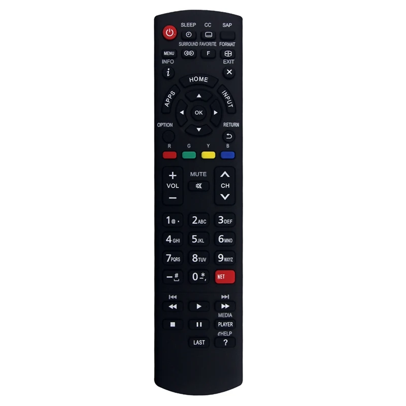 

1 Piece N2QAYB000926 Remote Control Black ABS For PANASONIC TV LED LCD Smart HDTV TC-39AS530 TC39AS530U TC-40AS520 TC40AS520U