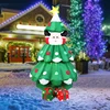 6 Ft Inflatable Christmas Tree with Pop up Santa Gift Boxes Blow up Decoration Xmas Tree with LED Lights Outdoor Toys for Kids 1