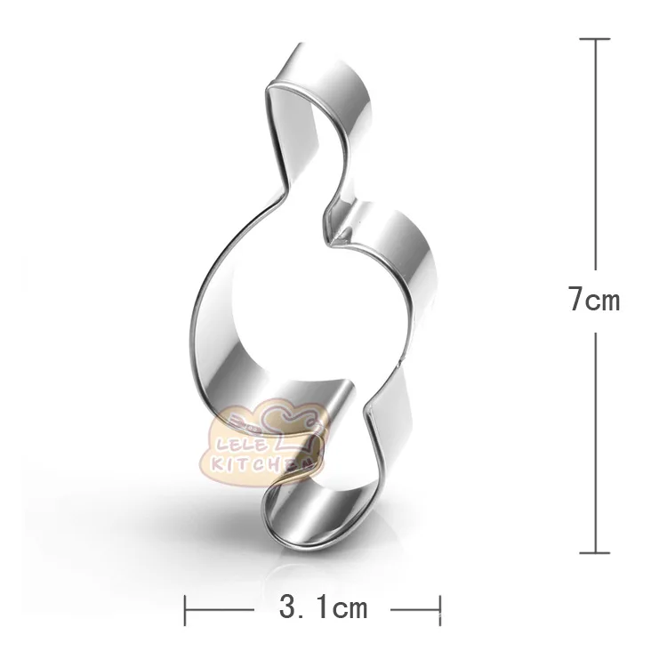 3pcs/set Music Note Cookie Cutters Stainless Steel Biscuit Mold Fondant Cutter Baking Accessories K005 cookie cutter baking mold cookie mould fondant cutter