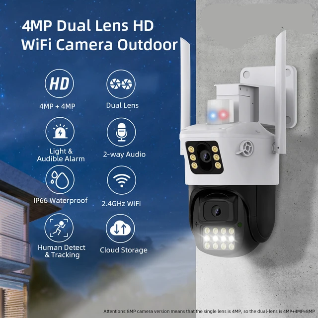 Caméra de surveillance Wifi extérieure sans fil  Caméra extérieure sans  fil Wifi étanche-Caméra IP-Aliexpress