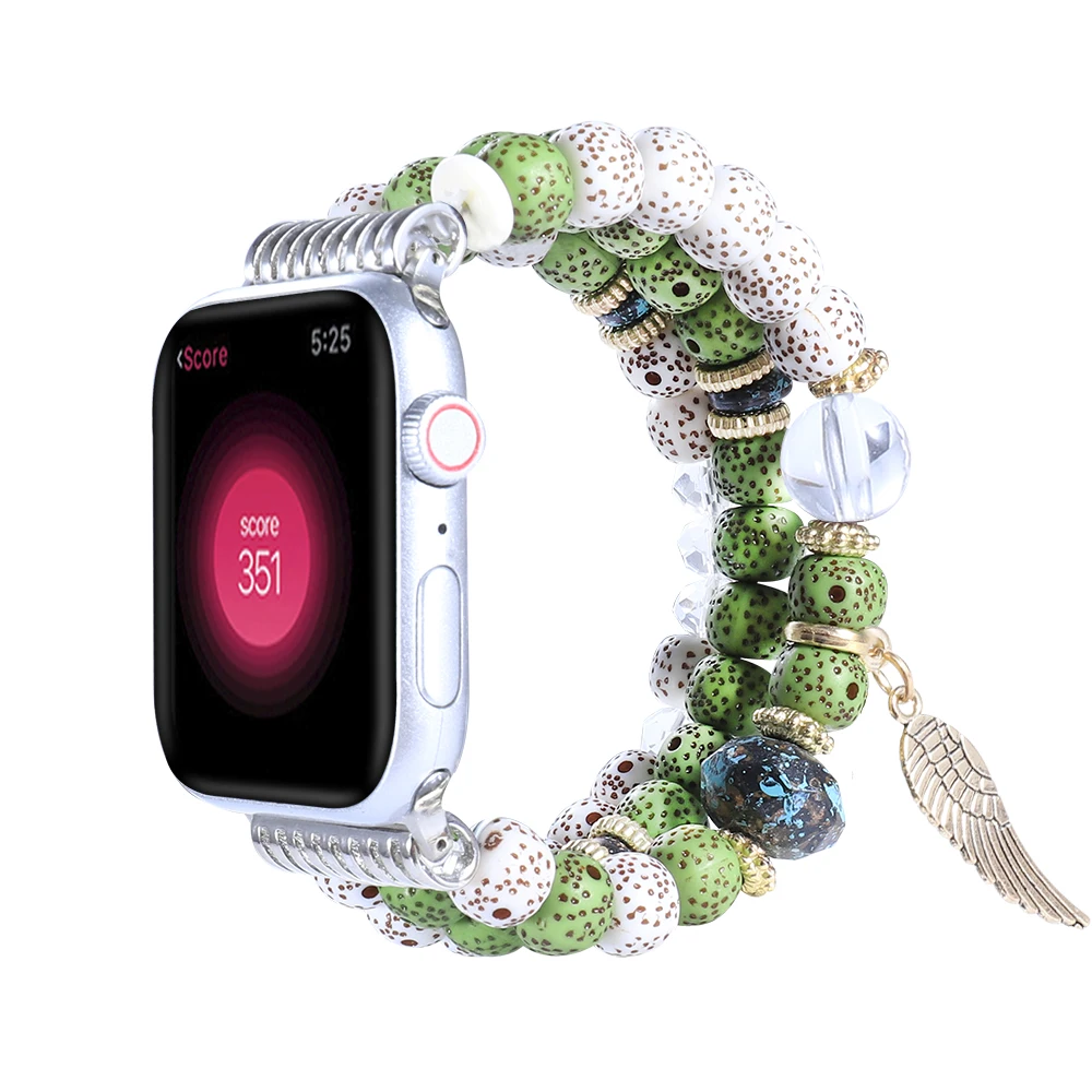 Jewelry strap For Apple Watch band 45mm 41mm 44mm 40mm 42mm 38mm Women Elastic Bracelet Wristband For iwatch Ultra 8 7 6 5 4 SE