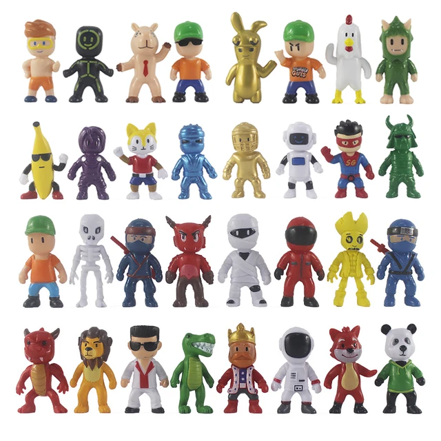 16pcs/set Stumble Guys Series Mini Action Figures Jogo