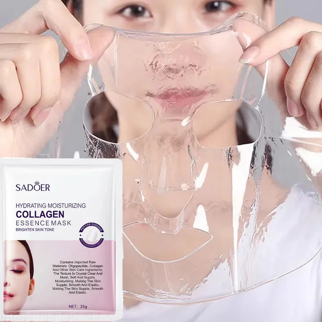 Collagen Anti Wrinkle Facial Mask Anti Aging Fade Fine Lines Firm Skin Moisturizing Brightening Smooth SkinCare Korean Cosmetics 1