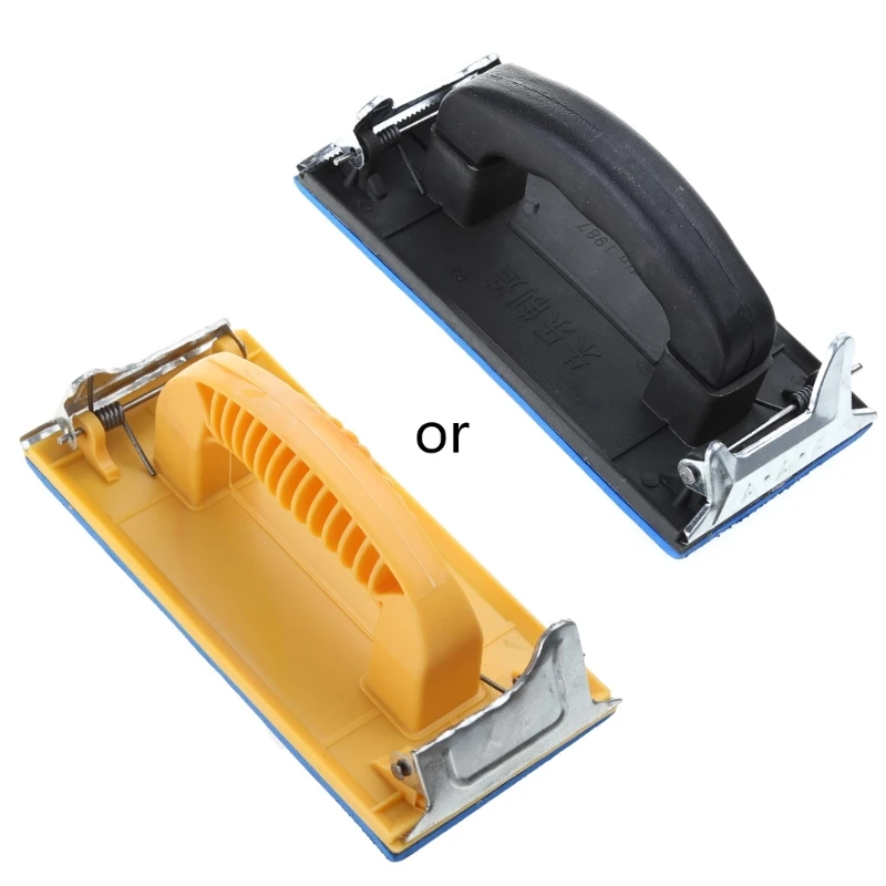 

Portable Hand Sander with Handle Manual Sandpaper Holder Lightweight Hand Sanding Block for Wood Metal Dropship