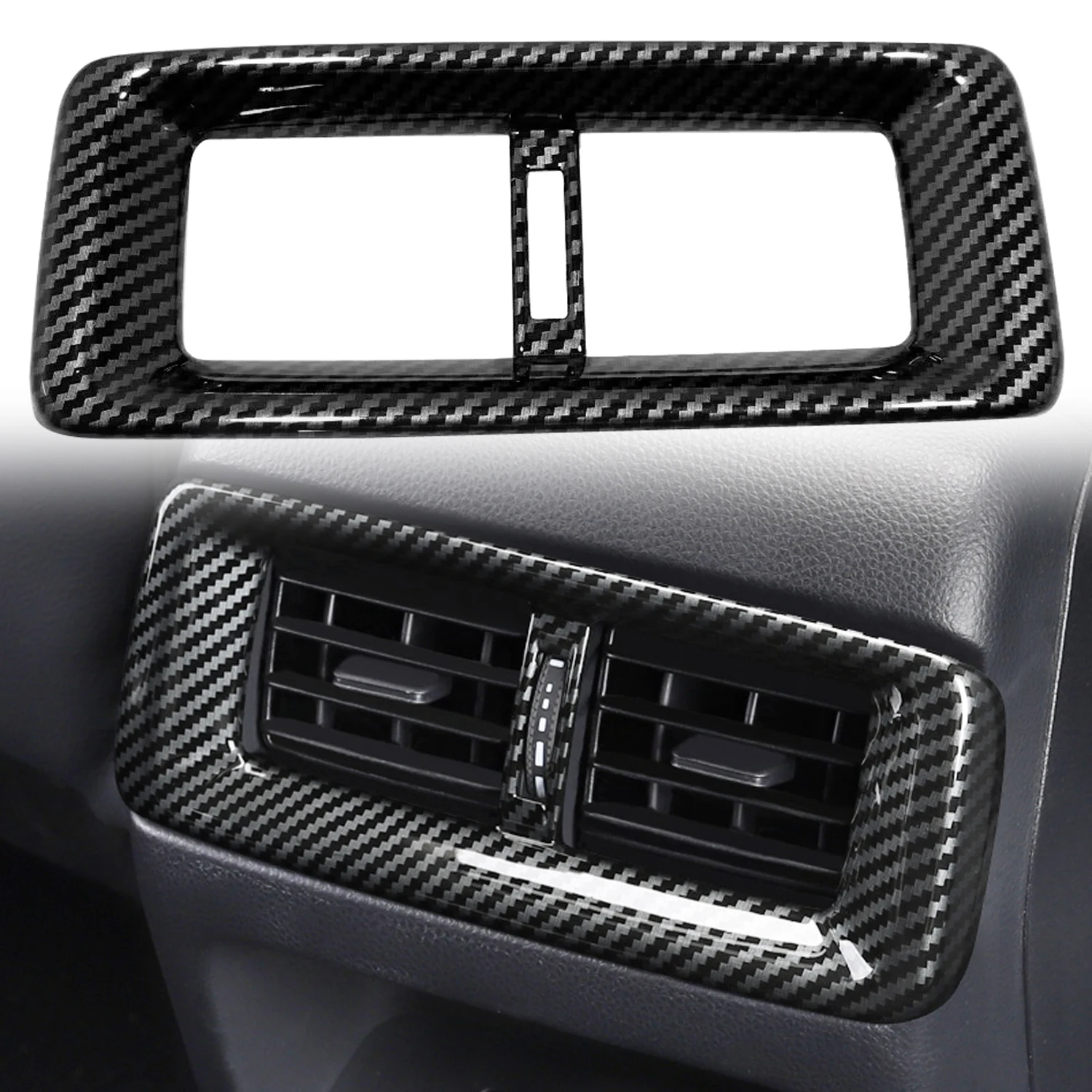 

for Honda CR-V CRV 2023 2024 Armrest Vent Panel Overlay Carbon Fiber ABS Plastic 1pcs