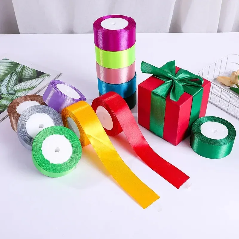 Wedding Gift Wrapping Ribbons Bow for DIY Crafts 50mm Polyester Satin Ribbons Christmas Home Decor Accessories Tape 25Yards/Roll satin ribbons,ribbon decoration,ribbon supplies,wrapping ribbon,satin ribbon,polyester ribbon