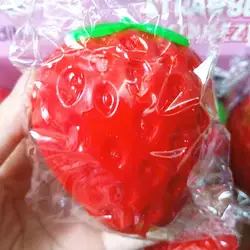 Stress Relief Fruits Squishy Toys - Anti - Anxiety Stretchy & Slow Rebound Squeeze Collection (Strawberry Squishy)