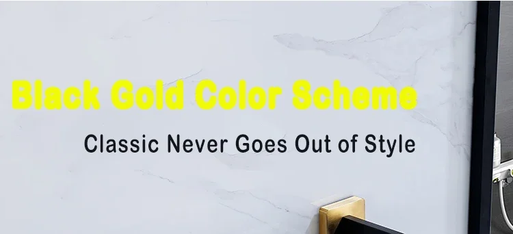 Description Picture 3 of itemBlack Gold Bathroom Shelf kit Stainless Steel Toilet Paper Holder Towel Rack Hook Bathroom Hardwares Organizer Accessories Set