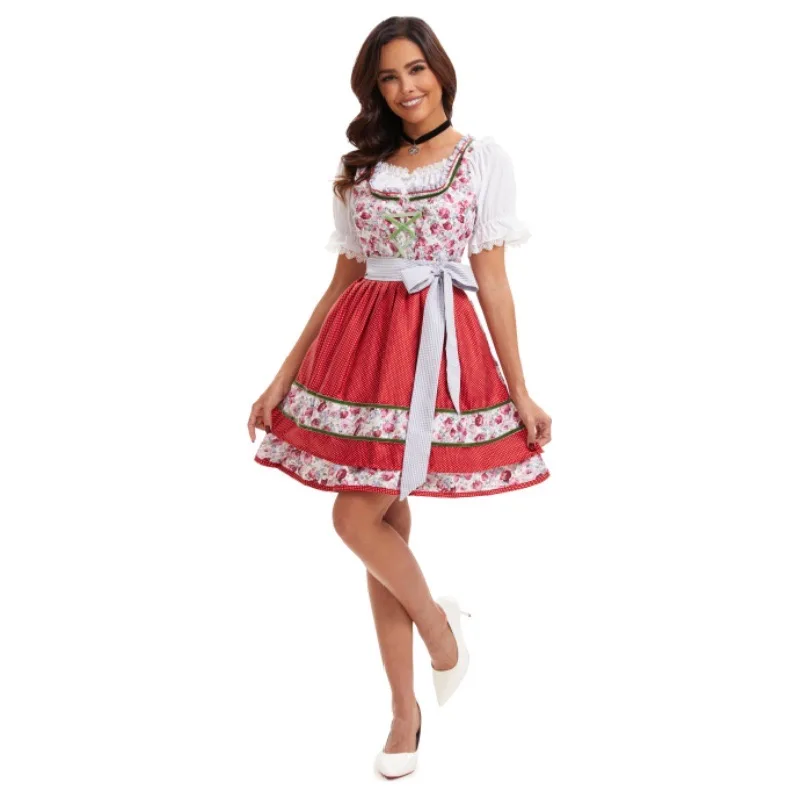Oktoberfest Dress Women's German Dirndl Dress Costumes For Bavarian Oktoberfest Carnival Halloween
