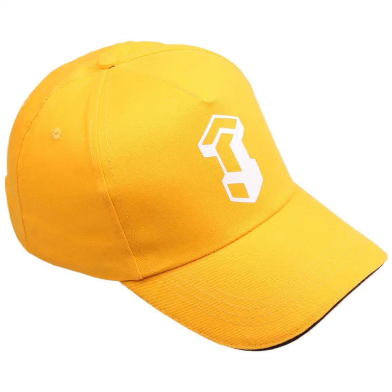 Anime Steins Gate Printed Yellow Baseball Caps Hashida Itaru Fate of The Stone Gate Cap Cosplay Duck Tongue Hat Props