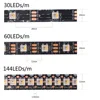 DC5V SK6812 RGBW(Similar WS2812B) 4 In 1 Led Strip 30/60/144 Leds/m Individual Addressable Led Light Black /White PCB IP30/65/67 2