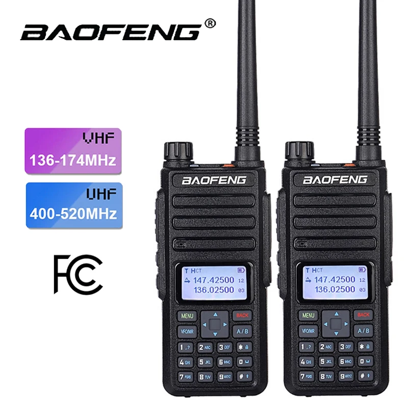 

2PCS Baofeng BF-H6 Ham Radios10km 10W Walkie Talkie Dual band Transceiver 136-174&400-470MHz Transmitter Two Way Radio