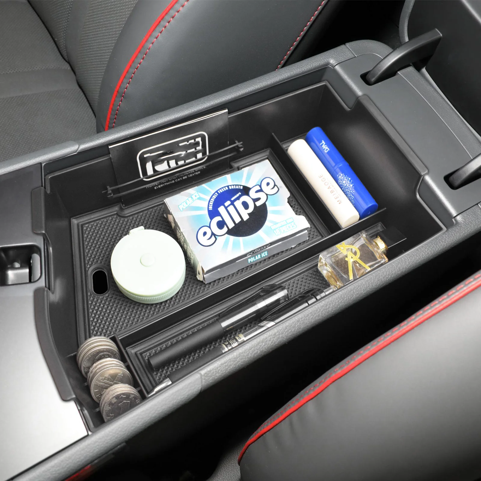 

Center Console Car Storage Box For Hyundai Sonata 2024 Armrest Storage Console Organizer Insert Tray ABS Accessories Car Box