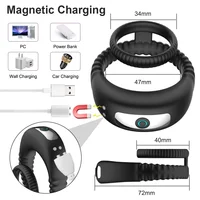 Vibrator Cock Ring Penis Verzögerung Ejakulation Cockring auf für Mann Sex Spielzeug für Männer Paar Ringe Penisring Sexy Shop Produts 18+ 5