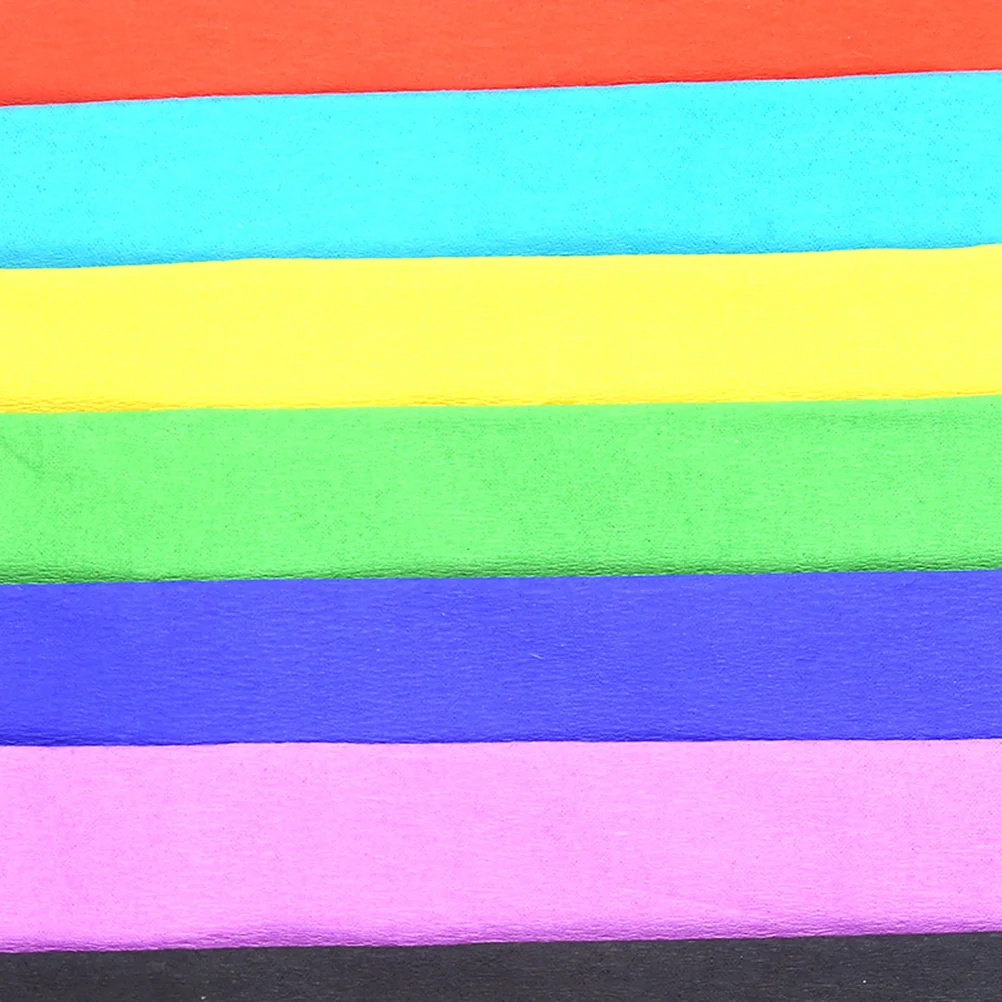 3 Packs Solid Color Crepe Paper Bouquet Wrapping Paper DIY Origami (Colorful, 10 Sheets/Pack)