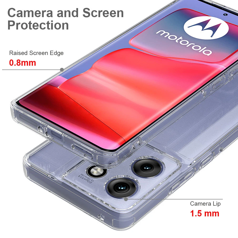 Shockproof Transparent Hard PC Soft TPU Anti-Scratch Phone Case