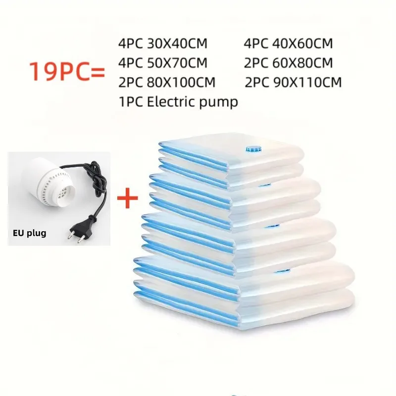 Space-Saving Vacuum Storage Bags with Compression Seal