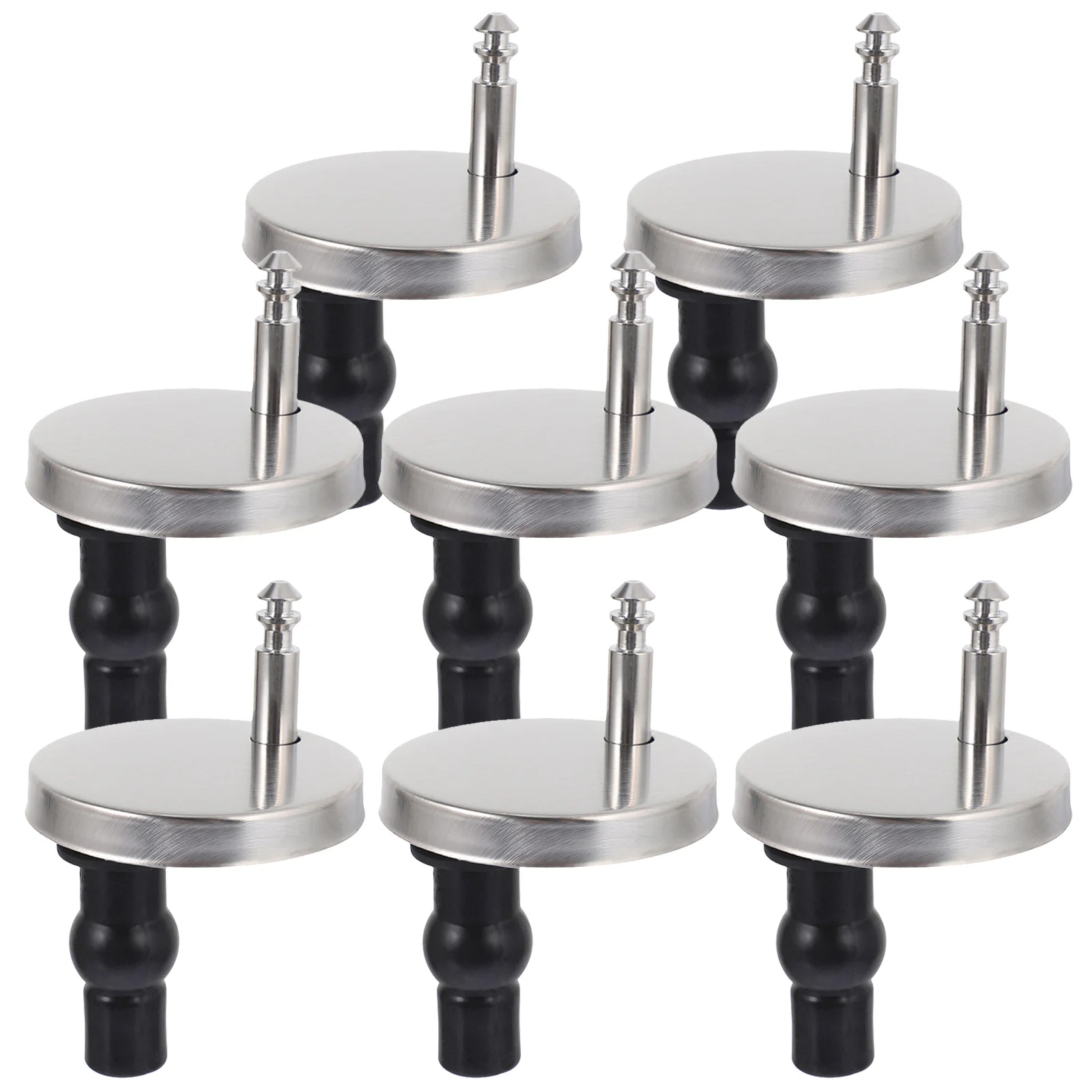 

8 Pcs Toilet Seat Accessories Hinges Replacement Parts Lid Connect Fittings Screws Stainless Steel