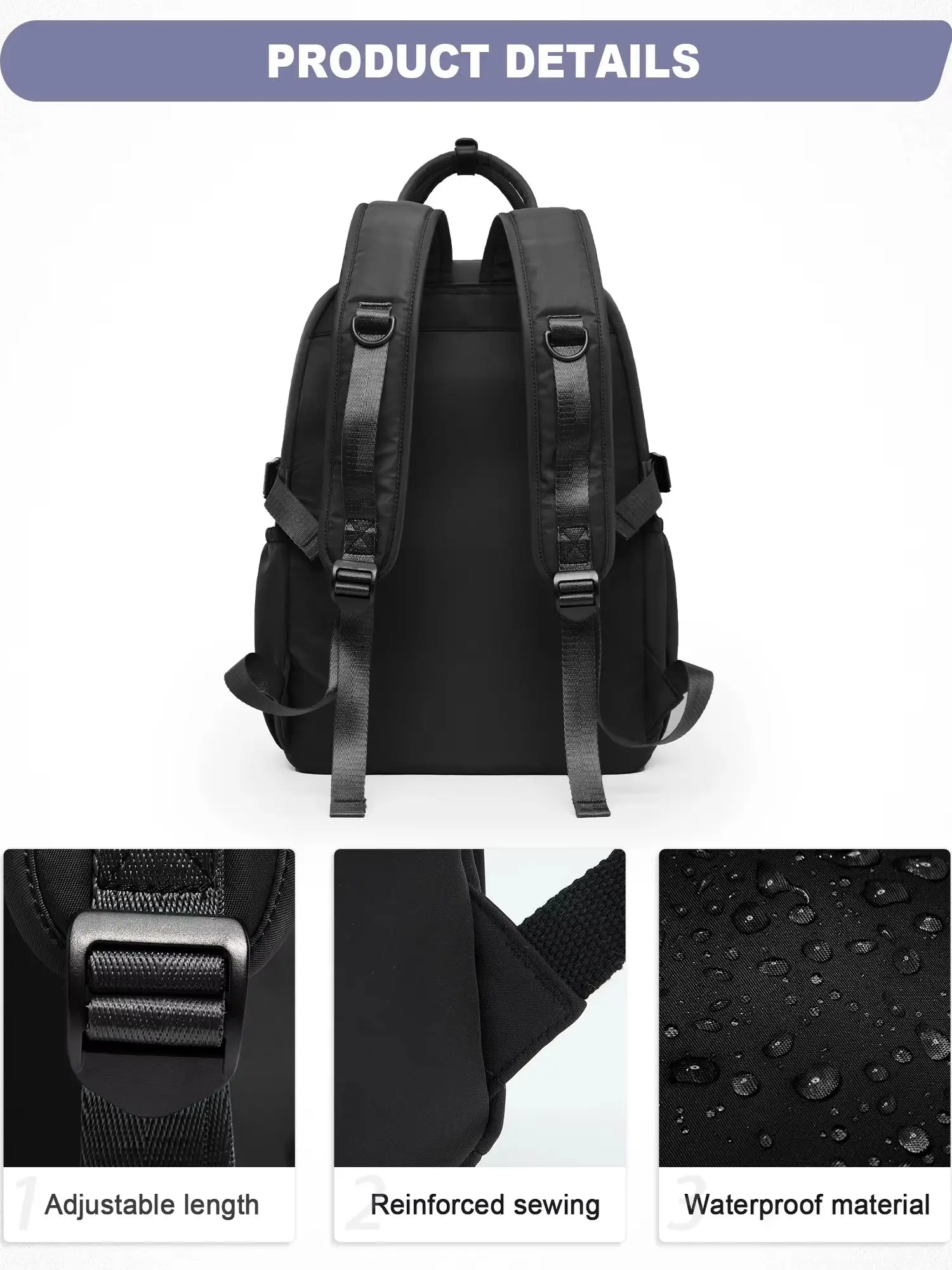 Laptop Backpack for Women Waterproof Travel Bckpacks Fashion Backpack Purse for Women Work Backpack College Backpack School Bag 6