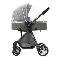 Poussette bébé 3 en 1, landau léger, poussette Portable pour nouveau-né, siège auto avec couffin 6