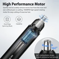 Sejoy Trimmer For Nose Unisex Mini Travel Electric Nose Ear Hair Trimmer Tourism Mini Unisex Painless Fast Nose Hair Clipper 2