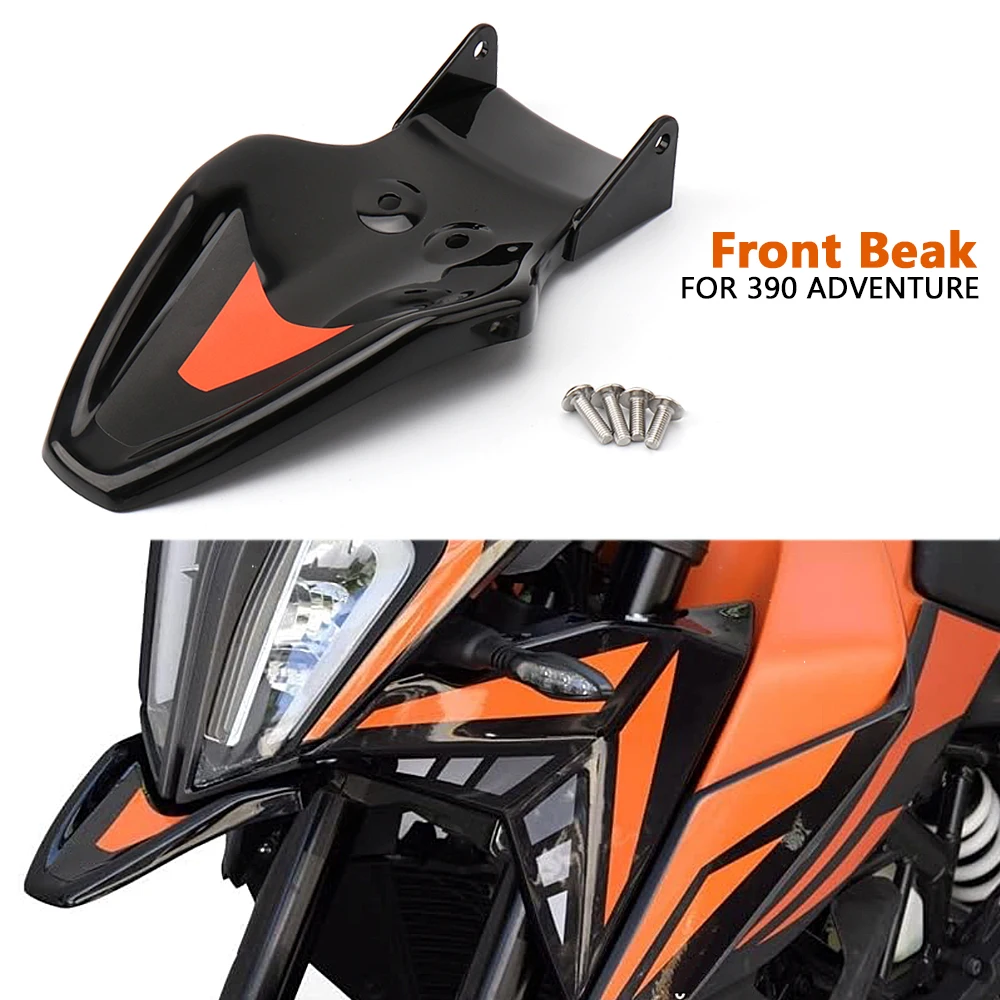 

New Motorcycle Accessories White/Black Front Fender Tip Beak For 390 ADV 390 Adventure 390 ADVENTURE