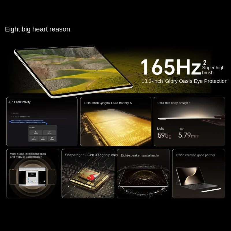 Honor MagicPad 3 Wi-Fi version 13.3-inch LCD 165Hz Snapdragon 8