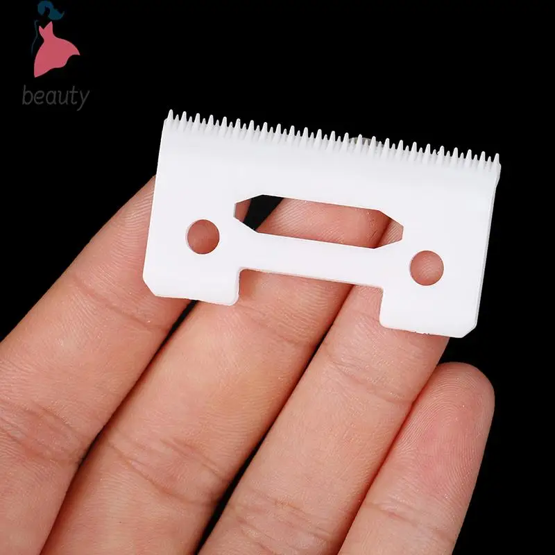Hair Clipper Blade 2-Hole Stagger-Tooth Ceramic Movable Cordless Replaceable for Wahl Shear