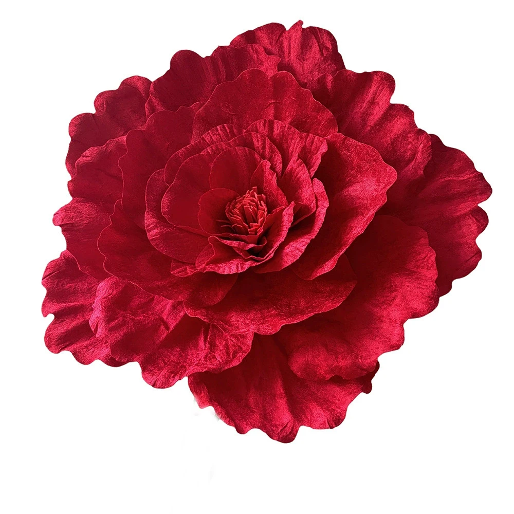 Elegant Oversized Red Rose Artificial Flowers for Special Occasions and Decor