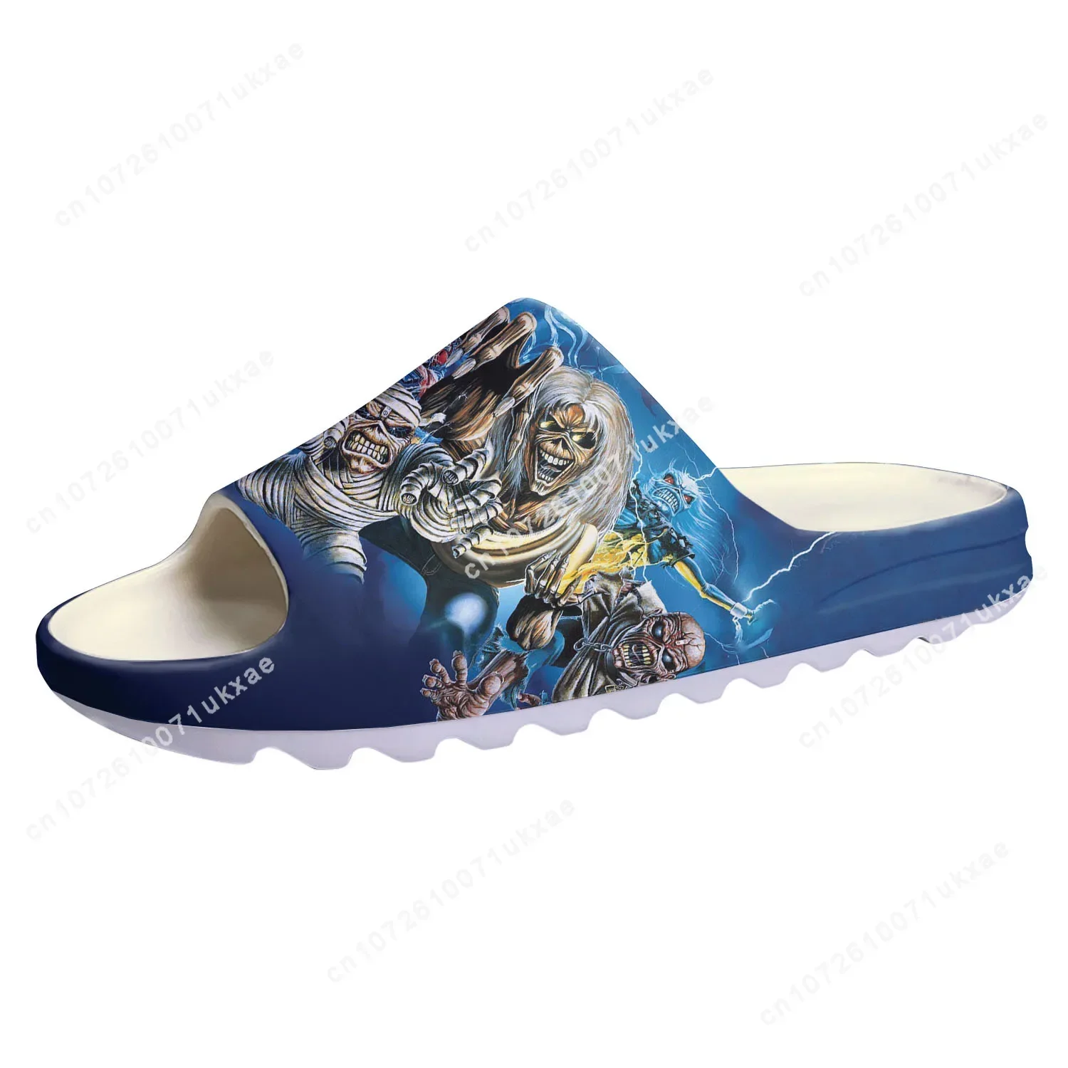 M-Maidens H-Heavy M-Metal Rock Band Singer Iron Soft Sole Sllipers Clogs Custom Step On Water Shoes Mens Womens Teenager Sandals