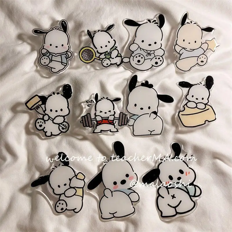 

Mobile Phone Holder Cartoon Sanrio Pochacco Funny Free Telescopic Holder Adhesive Back Sticker 3M Couple Friend