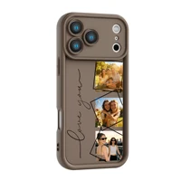 Personalized Custom Multiple Photo Phone Case for iPhone 17 16 15 14 13 12 11 Pro Max Air Plus Stylish Soft TPU Cover 5