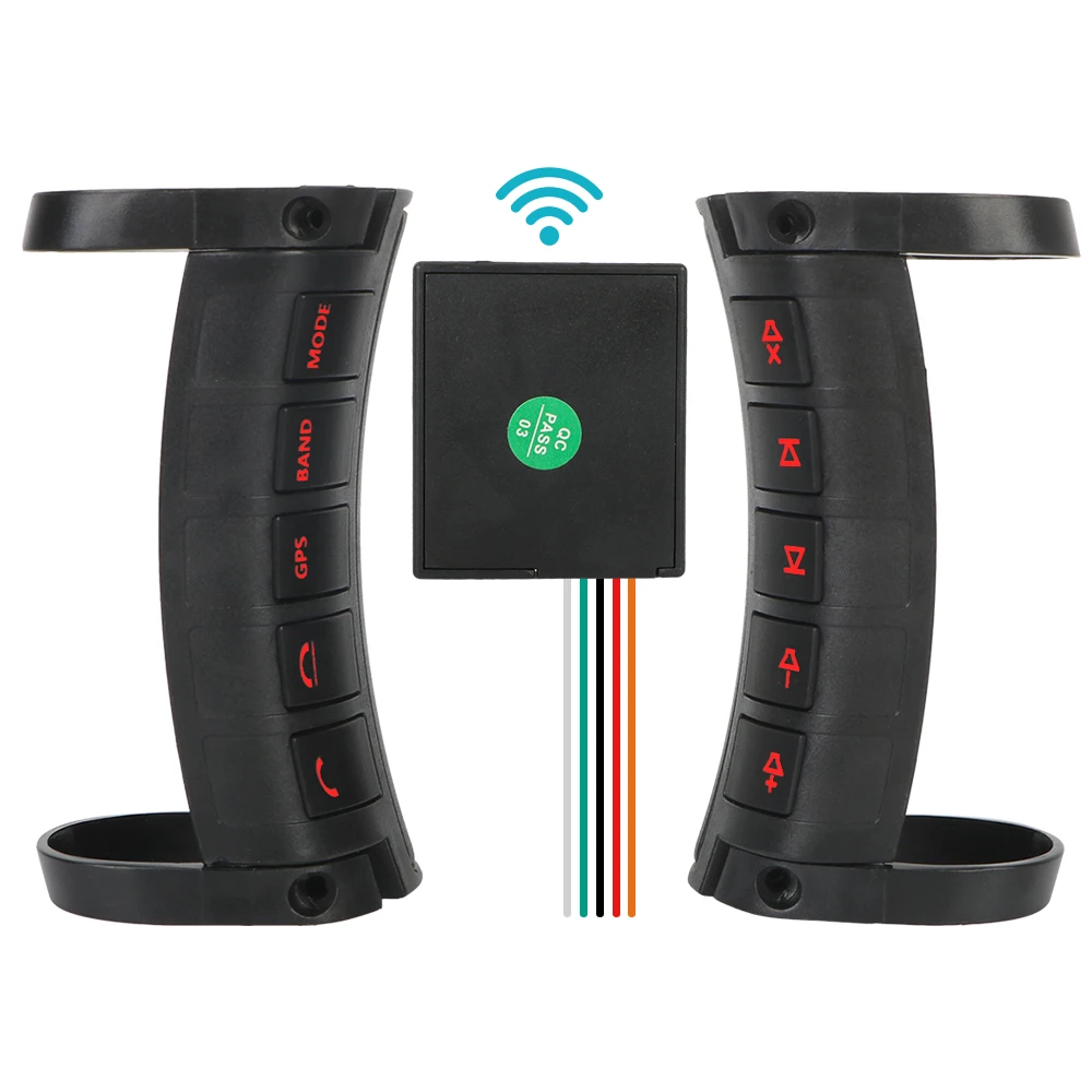 

Wireless Control Buttons 10 Keys For Car Radio DVD GPS Andriod Player Multifunction Bluetooth-compatible LED Backlight